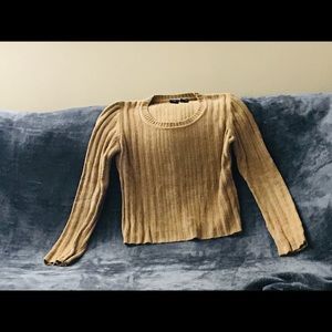 Women’s Soft Camel Scoop Neck Sweater